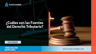 ¿Cuáles son las Fuentes del Derecho Tributario [upl. by Lleddaw137]