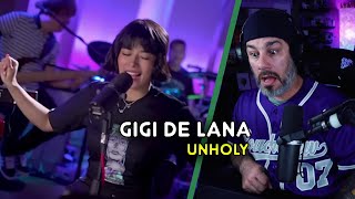 Director Reacts  Gigi De Lana  Unholy Live Cover [upl. by Pollack20]