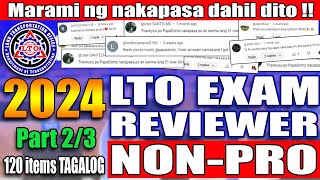 LTO EXAM REVIEWER 2024 FOR NON PROFESSIONAL DRIVERS LICENSE PART 2 [upl. by Otrepur635]