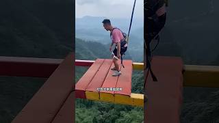 Bungee jumping with rope in beautiful place   asmr bungee jumping shorts [upl. by Vange]