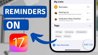 How To Use Reminders On iPhone iOS 17 [upl. by Babita]