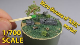 Karl Gerät 041 mortar micro diorama 1700 [upl. by Asha]