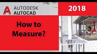 HOW TO MEASURE IN AUTOCAD 2018 [upl. by Dlonyer]