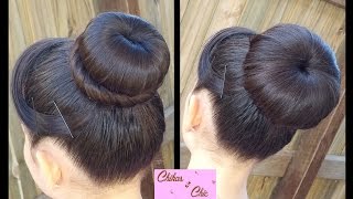 Hair style Classic Donut Bun 2 Options  Quick and Easy Hairstyles  Dance hairstyle [upl. by Yevreh]