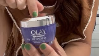 Olay Regenerist Retinol 24 Night Cream Review [upl. by Trotter]