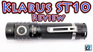 Klarus ST10 Review 1100 Lumens 18650 EDC [upl. by Bradman866]