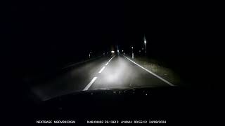 Nachtfahrt 3 Dashcam422GW Fuchs in Engelswies  Elektronisch nachbelichtet [upl. by Feodora521]