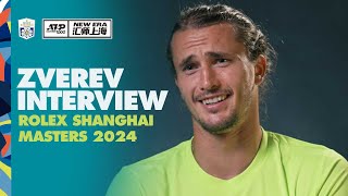 Alexander Zverev PreEvent Interview  Rolex Shanghai Masters 2024 [upl. by Britni]