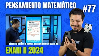 Examen Simulador Exani II Reactivo 77 Pensamiento Matemático  Exponentes Algebraicos [upl. by Liemaj]