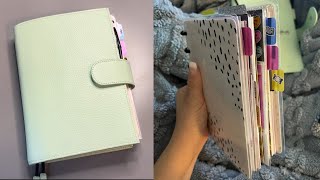 Mini Planner  flip through of my set up  CHUNKY Mini Happy Planner  Discbound Planner [upl. by Yunick]