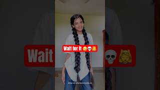 Nakli hain baal 😳😳😳 relatableshorts comedy ytshorts funnyshorts viralshorts longhairgirls [upl. by Adiarf]