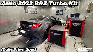 2022 BRZ Automatic Sydney Motorsport Engineering turbo kit  Daily Driver spec  85psi pump fuel [upl. by Ahsitnauq306]