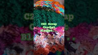 C2C Crochet Scrap Blanket crochetshorts c2c scrapblanket crocheting [upl. by Kirby200]