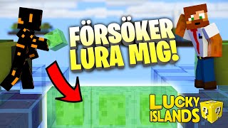 Han försökte lura mig med Slimeblockfällan  Lucky Islands [upl. by Iramat]