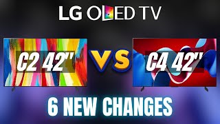 Which to Buy LG 42quot TVs OLED EVO C2 vs C4  Sidebyside Comparison [upl. by Noyk]