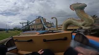 Klotti Park Zum Rittersturz Water Coaster POV April 2024 [upl. by Gasparo284]