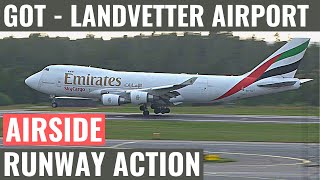 GOT  LANDVETTER AIRPORT  GOTESGG  RUNWAY ACTION  PLANESPOTTING  AIRSIDE  AIRPORT VIDEO [upl. by Leler]