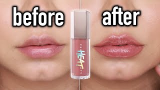 The Best Lip Plumping Gloss New Fenty Beauty Gloss Bomb Heat Lip Luminizer  Plumper Review FUY [upl. by Tillie]