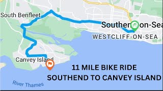 Cycling From Southend to Canvey Island Sea Front via London Road and Benfleet Over 11 miles [upl. by Lonny967]