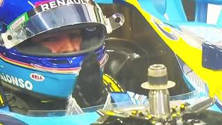 Fernando Alonso reaction after driving the Renault R25  F1 Abu Dhabi GP 2020 [upl. by Una]