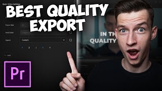 Adobe Premiere Pro 2023 How To Export 4K Video Highest Quality Settings [upl. by Yentruocal]