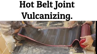 Conveyor Belt Hot Joint  Belt Vulcanizing [upl. by Salzhauer]