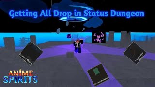 Trying Getting All Drop Statue Dungeon in Anime Spirit  Roblox [upl. by Lyudmila]