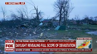 Daylight Revealing Full Scope Of Devastation In Monette Arkansas [upl. by Soulier]