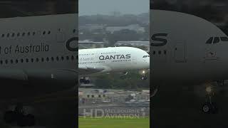 Qantas Airbus A380 Landing on Runway 16R at Sydney Airport shorts [upl. by Inga]