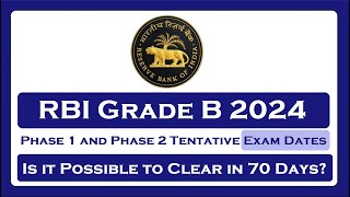 RBI Grade B Phase 1 and Phase 2 Tentative Exam Dates 2024 [upl. by Sneed]