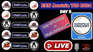 ECS Austria T10 LIVE  Graz Cricket Academy vs Vienna Danube LIVE  European Cricket Series DAY 6 [upl. by Rosenkrantz]