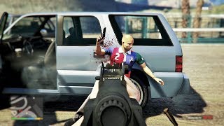 GTA 5  Martin Madrazos Gang VS LS Cops At The RACETRACK GTA 5 Funny Moments [upl. by Laks]