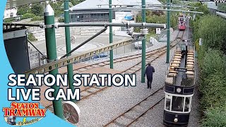 Seaton Station Camera Seaton Tramway Devon UK  Railcam LIVE amp Seaton Tramway [upl. by Boj]