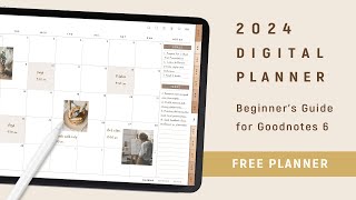 2024 Digital Planner setup guide for Goodnotes 6 on iPad  Beginner Tutorial [upl. by Emiline]