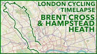 Brent Cross amp Hampstead Heath  London Cycling Timelapse [upl. by Silrak]