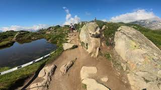 Glacier Trail FULL RUN Aletsch Arena Switzerland MTB [upl. by Pardner]