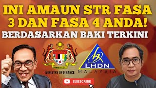 TERKINI AMAUN BAYARAN STR FASA 3 SEMUA KATEGORI IKUT BAKI SEMASA [upl. by Yonita]