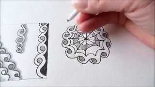 How to draw tanglepattern Shnek [upl. by Adnylem]