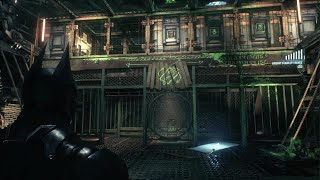 Batman Arkham Knight  Stagg airship beta Riddler Trophy at Crate Puzzle [upl. by Ledah]