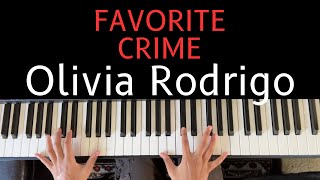 Olivia Rodrigo  Favorite Crime  Piano Cover by Shreya Gandla 🎹 [upl. by Baynebridge]