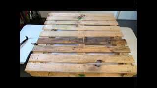 Making a planter from a pallet pt 1 [upl. by Freeborn]