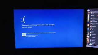 Windows blue screen of death harmonization attempt plus boot race [upl. by Tabor]