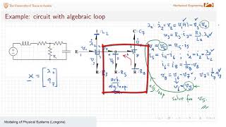 Examples of deriving state equations from a bond graph with algebraic loop [upl. by Eliga]