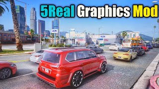 😱 GTA  install 5Real Graphics Mod 5 ‼️ Real Life Traffic Real World Enhancment Mod‼️LARevo 20 Mod [upl. by Felizio]