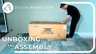 📦 Yamaha CLP835  Unboxing amp Assembly  Digitalpianocom [upl. by Annaid]