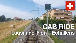 VOYAGE EN CABINE LausanneFlon – Echallens Suisse juillet 2019 [upl. by Eskill]