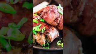 KETO STUFFED STEAK ROLLS shorts [upl. by Ayarahs683]