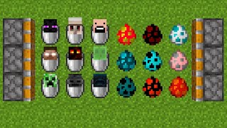 all mobs buckets and all wardens spawn eggs combined in minecraft [upl. by Feinstein]