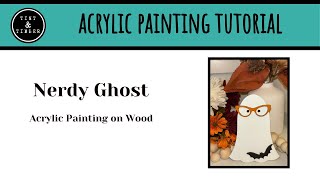 How to paint a Nerdy Ghost for Halloween [upl. by Hbahsur]