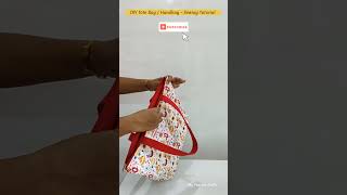 Handmade Shopping Bag  Tote bag sewing tutorial  Bag making at home diy clothesbag bagmaking [upl. by Daron]